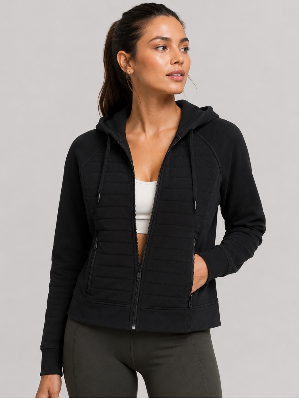 Lululemon Zip up hoodie Black size 4